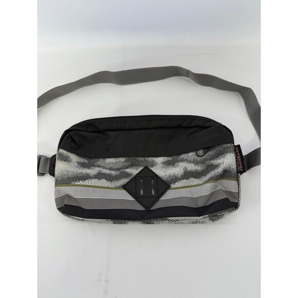 JanSport Waist Bag Fanny Pack Gray Zipper Close - Picture 3 of 6